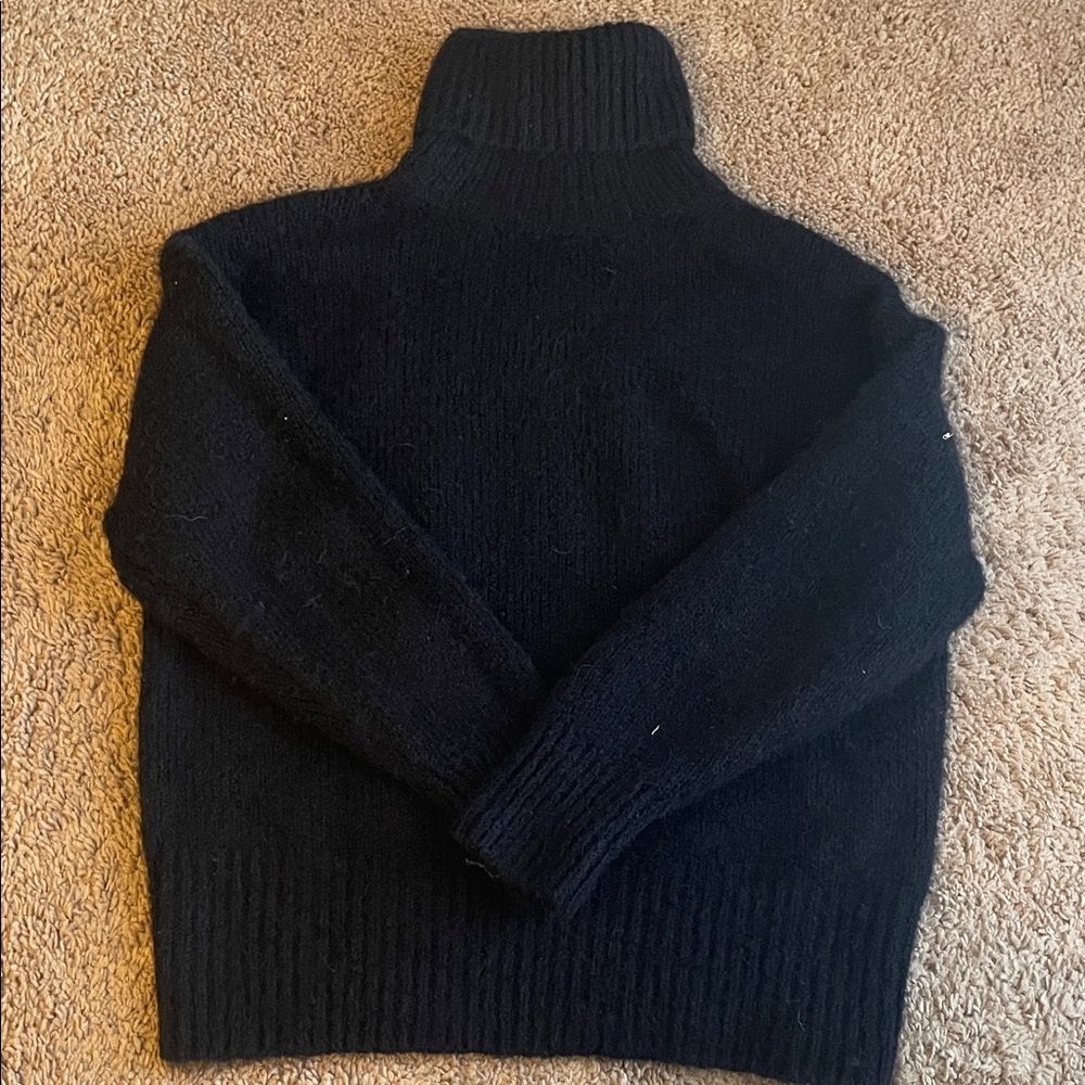 Zara Black Turtleneck Sweater